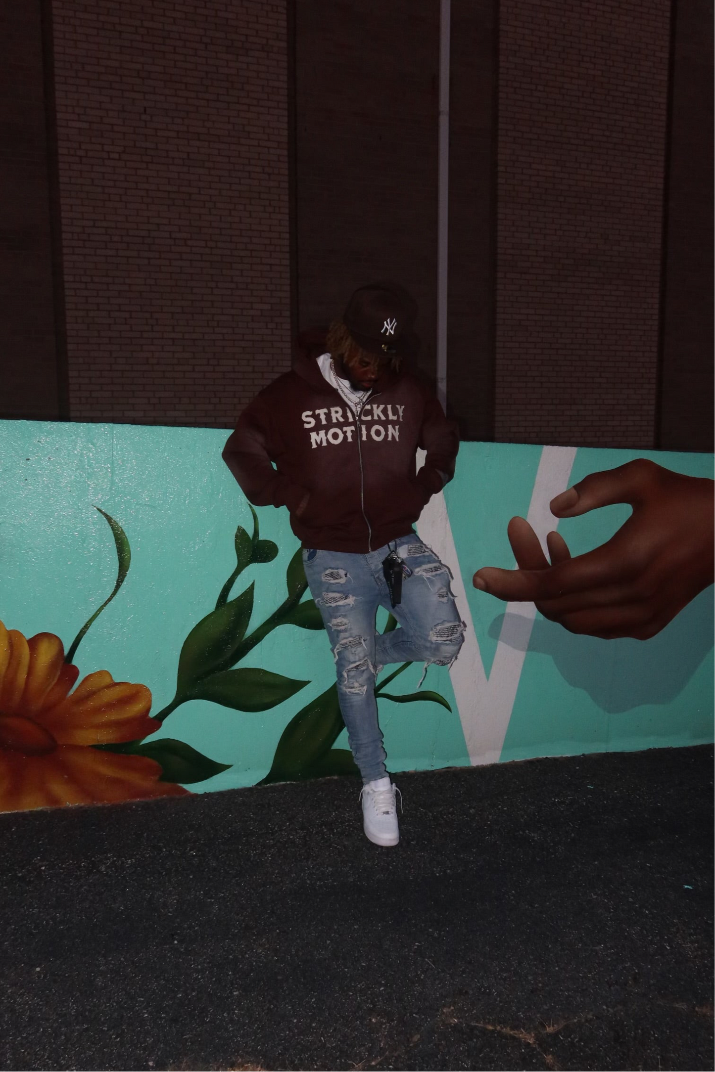 Strickly Motion Zipup - Brown