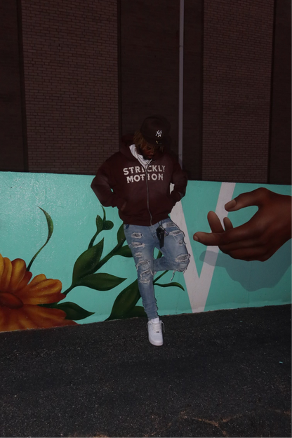 Strickly Motion Zipup - Brown