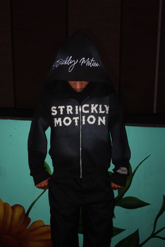 Strickly Motion Zipup - Black
