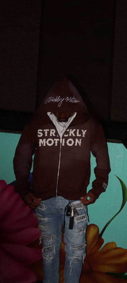 Strickly Motion Zipup - Brown